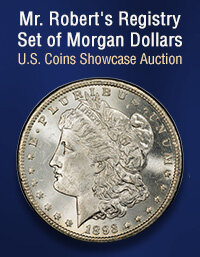 June 9 Mr. Robert's Registry Set of Morgan Dollars US Coins Showcase Auction