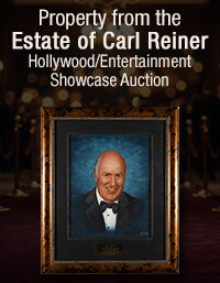 June 10 Property from the Estate of Carl Reiner Hollywood/Entertainment Showcase Auction