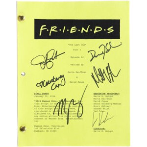 Friends (NBC TV, 1994-2004), 'The Last One: Part 1' Script Signed by the Cast.