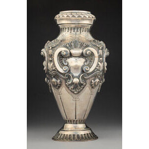 A Portuguese Silver Vase, 20th century Marks: (833-eagle), (maker's mark)