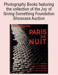 June 24 Photography Books featuring the collection of the Joy of Giving Something Foundation.  Showcase Auction