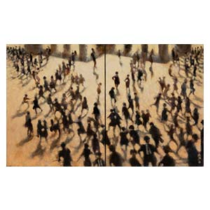 Bill Jacklin (b. 1943) Study for the Steps, Grand Central (diptych), 1996