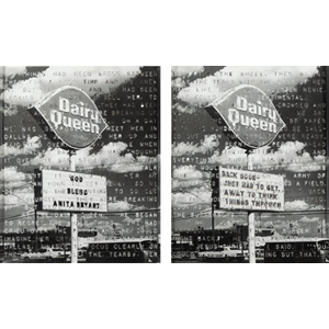 Vernon Fisher (1943-2023) Dairy Queen (diptych), 1977