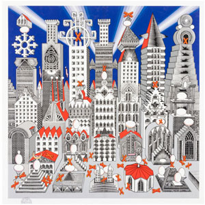 Pedro Friedeberg (1936-2026) Ciudad de Un Millon y Medio de Huevos y 25 Duros, 1973