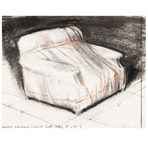 Christo (1935-2020) Wrapped Armchair, Project, 1977