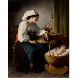 Giuseppe Mazzolini (Italian, 1806-1876) Mother and child