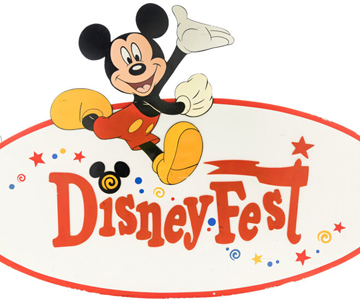 Friends (NBC TV, 1994-2004), 'DisneyFest Original Event-Used Sign 107 x 71 (The Walt Disney Company, c. 1997 - 1998). 