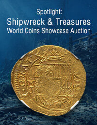 August 9 Spotlight: Shipwreck & Treasures World Coins Showcase Auction