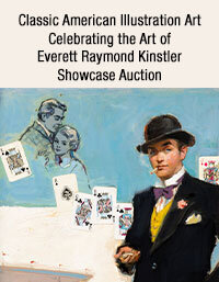 August 5 Classic American Illustration Art celebrating the Art of Everett Raymond Kinstler Showcase Auction