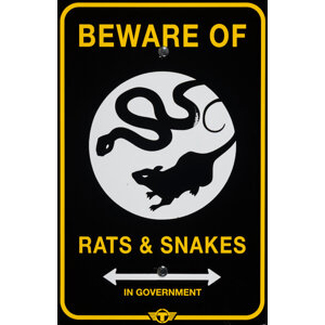 TrustoCorp (Tristan Eaton) (20th Century) Beware of Rats and Snakes