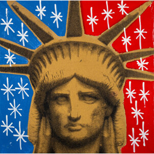 Steve Kaufman (1960-2010) Statue of Liberty Head