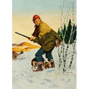 Charlie Dye (American, 1906-1972) Outdoor Life magazine cover, January 1955