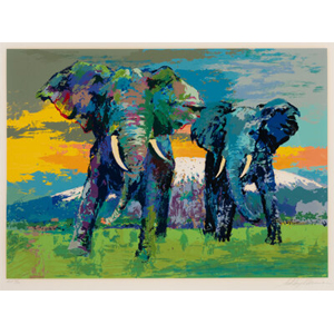 LeRoy Neiman (1921-2012) Kilimanjaro Bulls, 1992