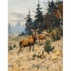 Richard Friese (German, 1854-1918) Monarch of the Whispering Pines