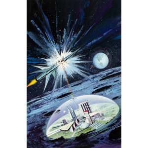 Ed Valigursky (American, 1926-2009) The Lunar Eye paperback cover, 1964