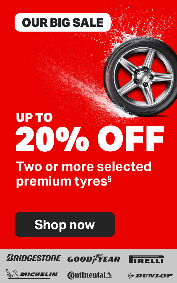 20% off tyres