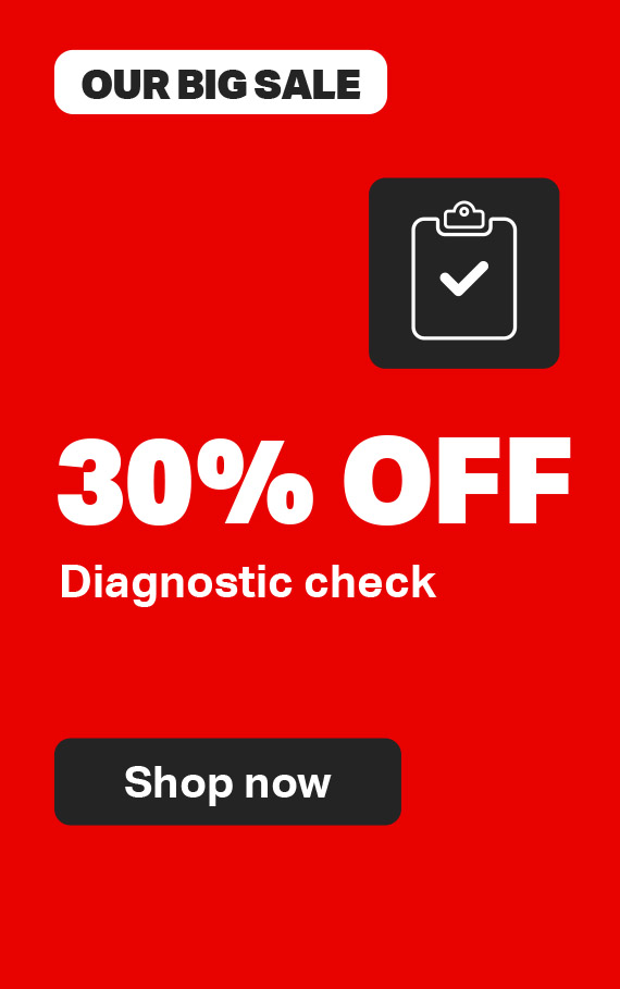 30% off diagnostic check