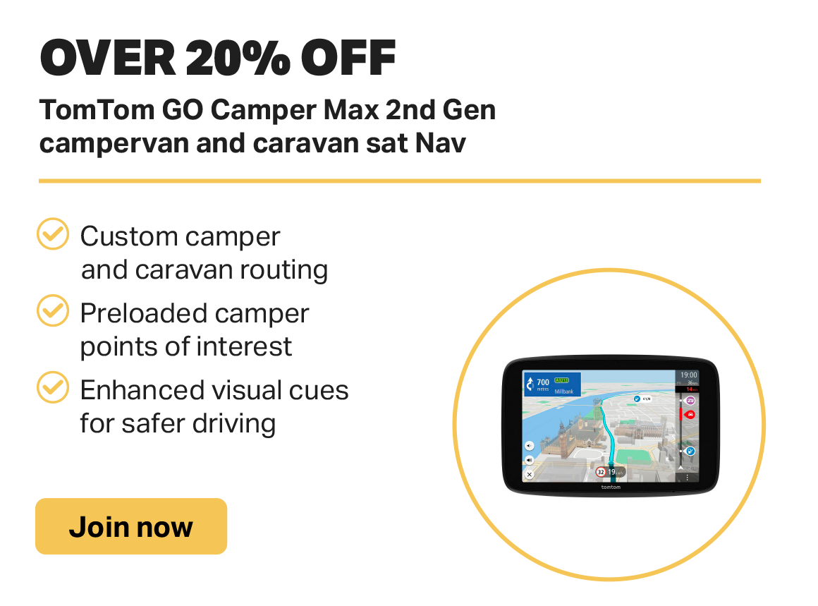 20% OFF TOMTOM GO CAMPER MAX 2ND GEN CAMPERVAN AND CARAVAN SAT NAV