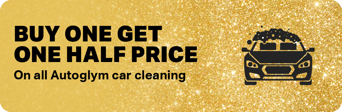 BUY ONE GET ONE HALF PRICE ON ALL AUTOGLYM CAR CLEANING