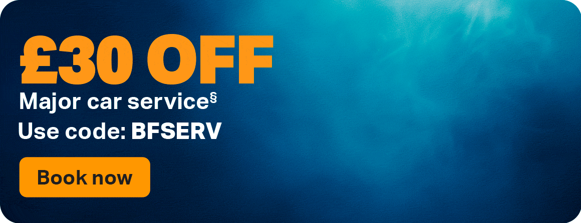 £15 OFF MAJOR CAR SERVICE OR WHEN COMBINED WITH AN MOT§ AND CAR WINTER PREPARATION SERVICE WAS £79.99 NOW £39.99§§