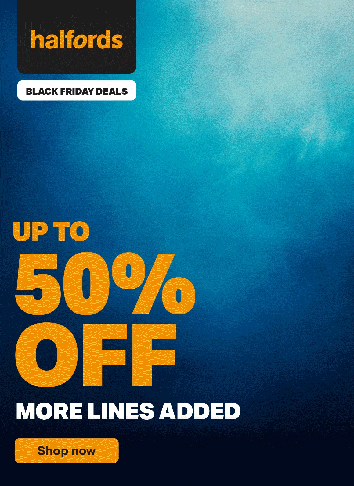UP TO 50% OFF OUR BLACK FRIDAY SALE MORE LINES ADDED