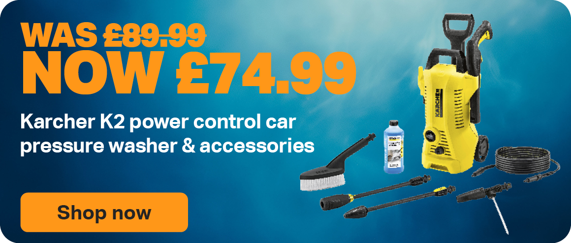 KARCHER K2 POWER CONTROL CAR PRESSURE WASHER & ACCESSORIES WAS £134.99 NOW £89.99