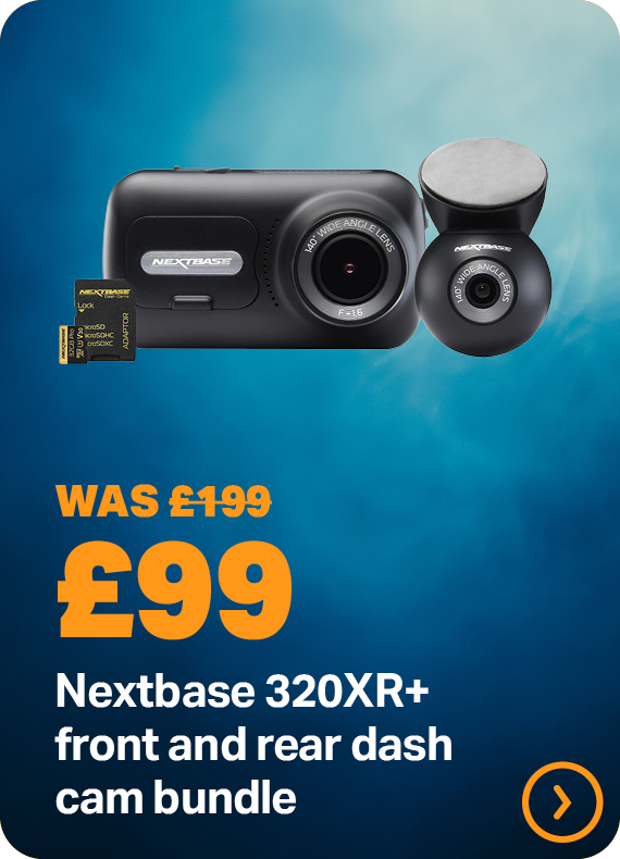 NEXTBASE 320XR+ FRONT AND REAR DASH CAM BUNDLE - WAS £199 NOW £99