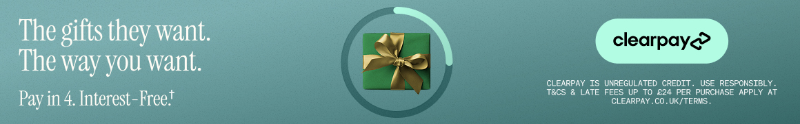 PAY IN 4. INTEREST-FREE WITH CLEARPAY†