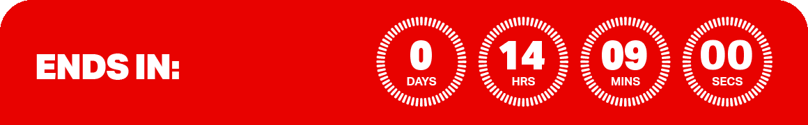 SALE ENDS MIDNIGHT