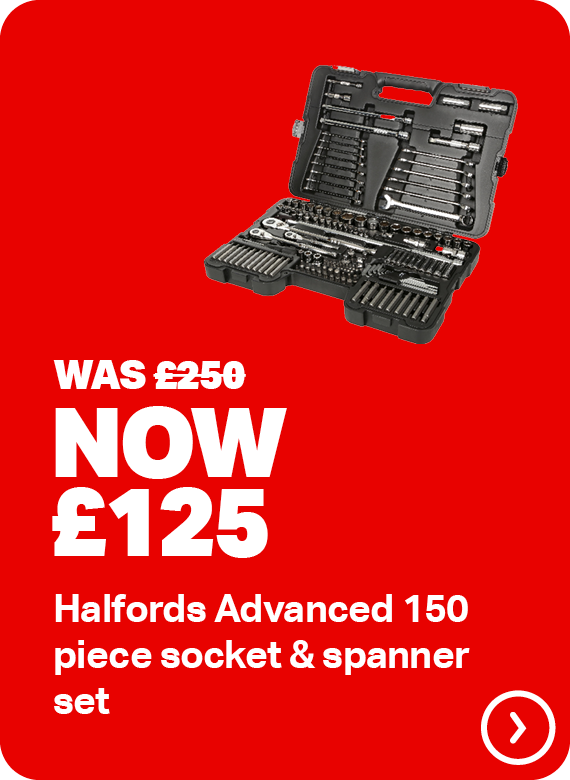 WAS £250 NOW £125 HALFORDS ADVANCED 150 PIECE SOCKET & SPANNER SET