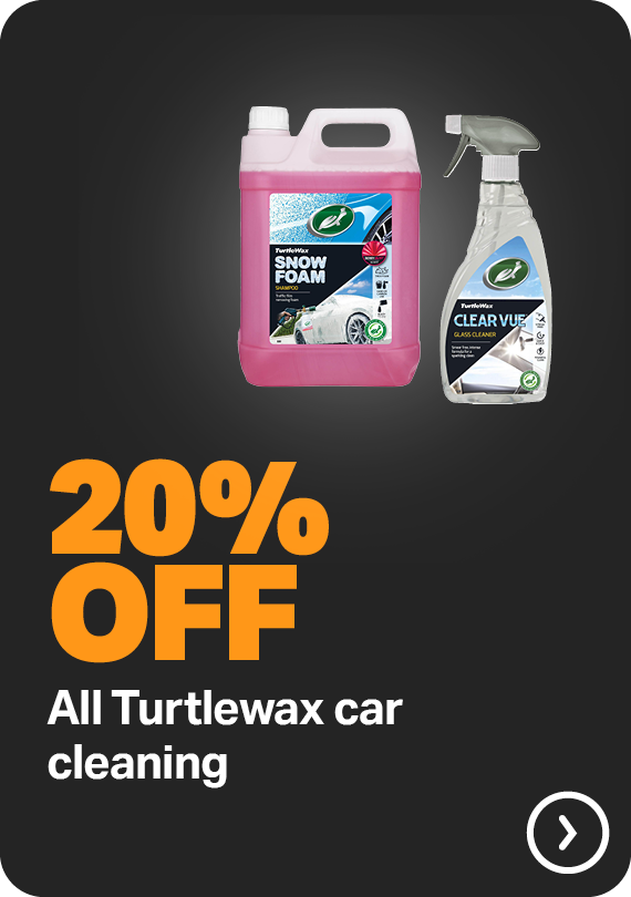 20% OF ALL TURTLEWAX CAR CLEANING
