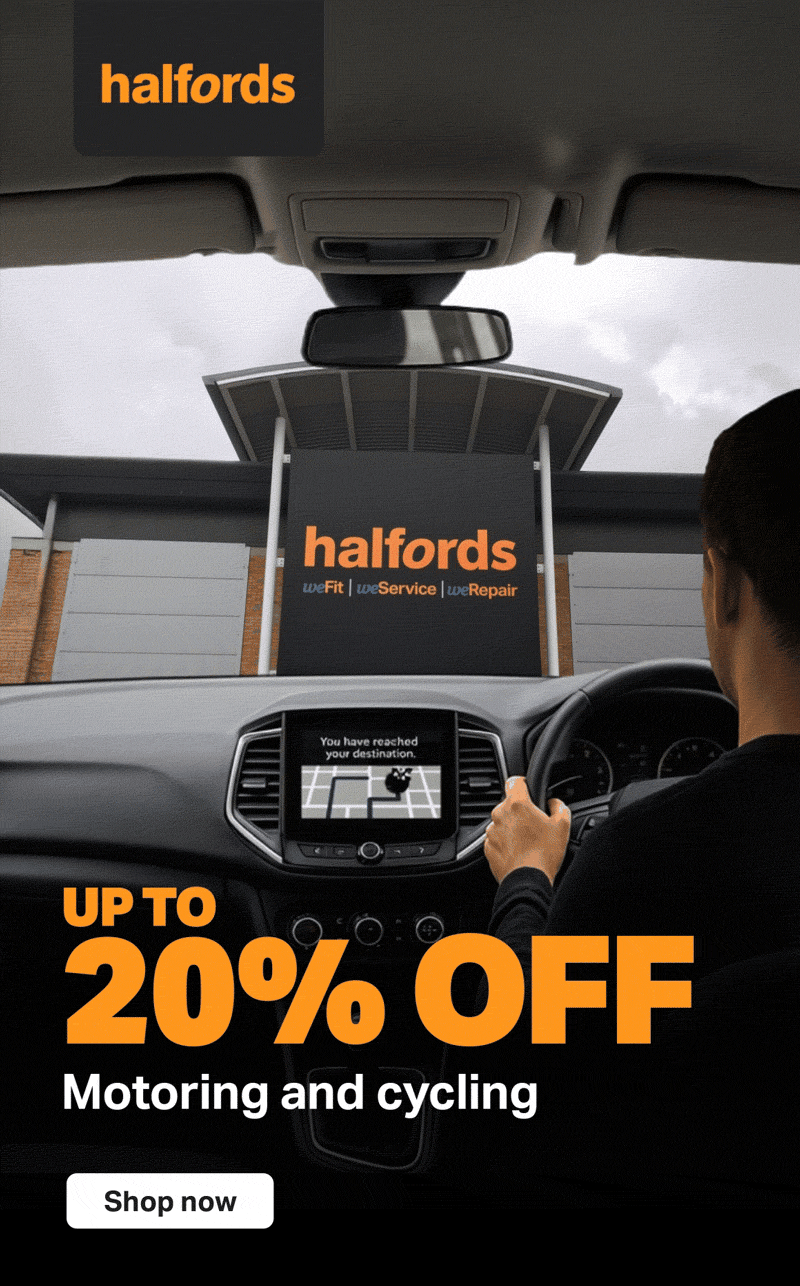 UP TO 20% OFF MOTORING AND CYCLING