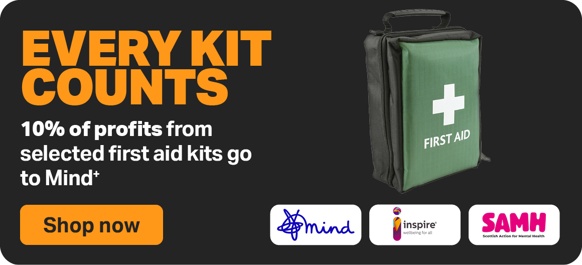 EVERY KIT COUNTS - 10% OF PROFITS FROM SELECTED FIRST AID KITS GO TO MIND+
