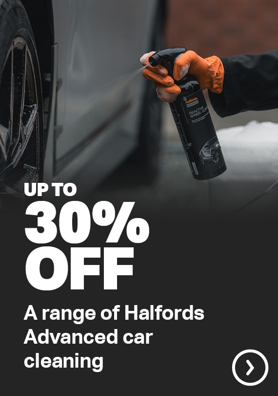 UP TO 30% OFF A RANGE OF HALFORDS ADVANCED CAR CLEANING