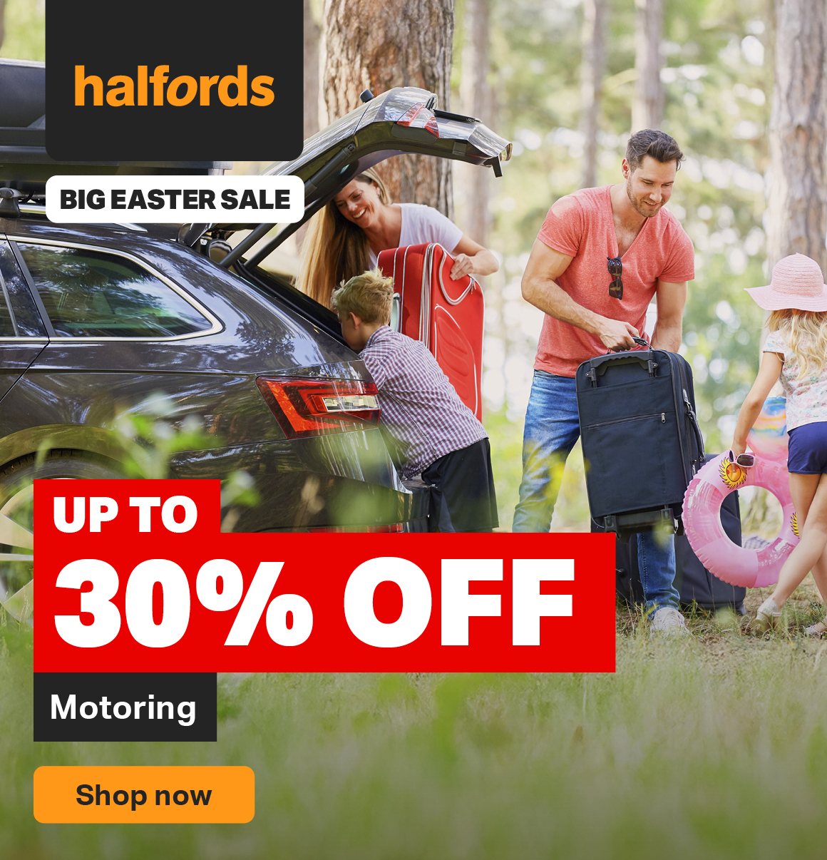 UP TO 30% OFF MOTORING - SHOP NOW