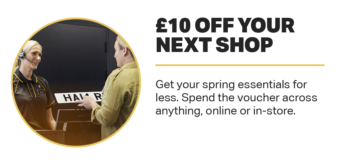 £10 OFF YOUR NEXT SHOP