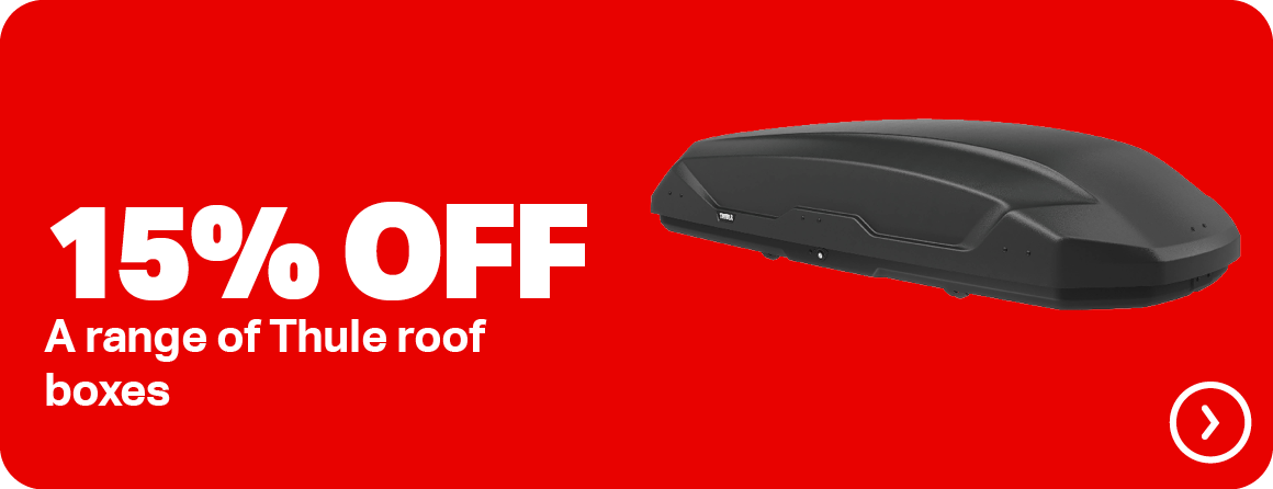 15% OFF A RANGE OF THULE ROOF BOXES