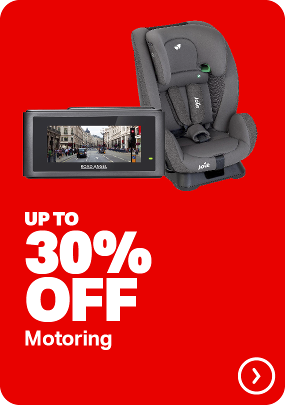 UP TO 30% OFF MOTORING 