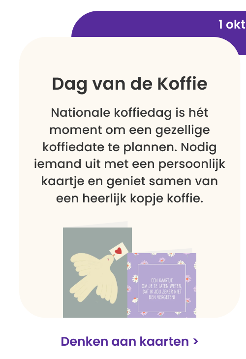 1 oktober: Dag van de koffie