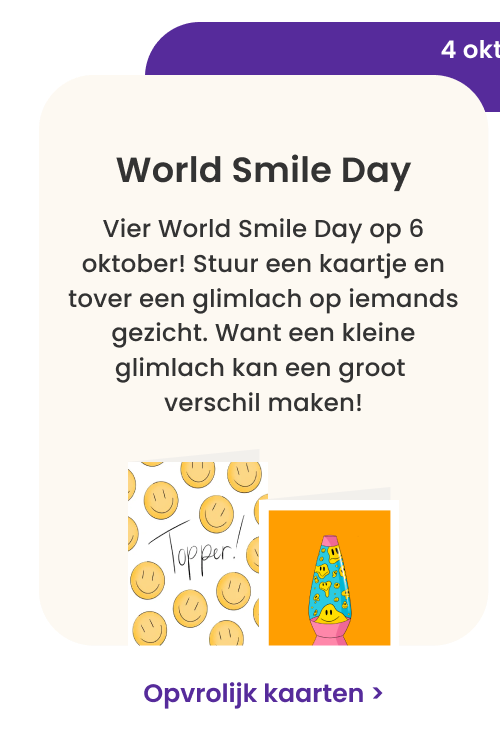 4 oktober: World smile day