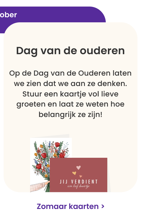 1 oktober: Dag van de ouderen