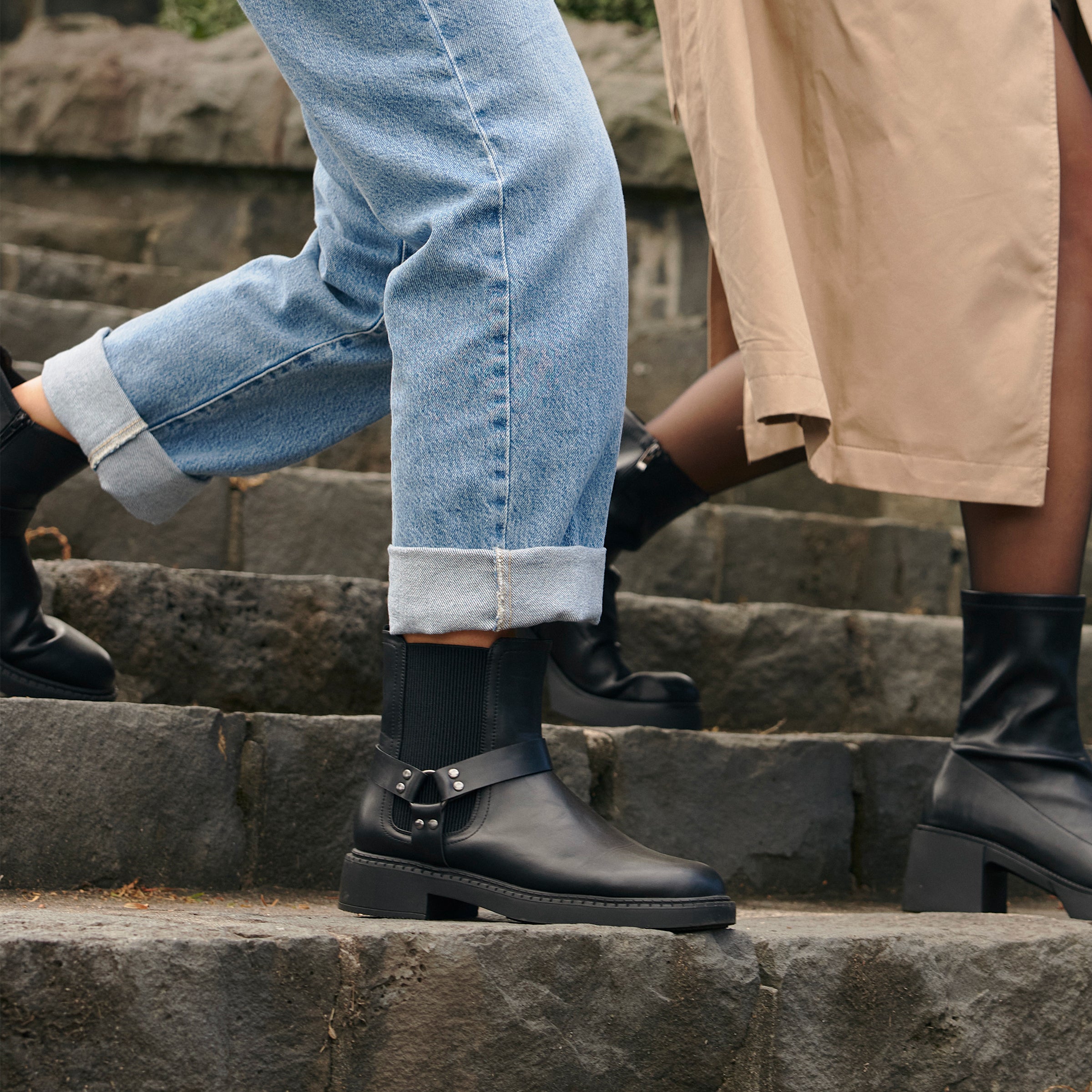 Fisher Women's Moto Ankle Boots