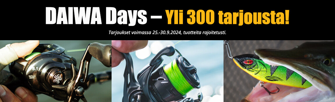 Daiwa Days – Jigejä kaupan päälle!