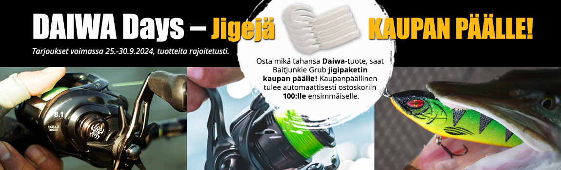 Daiwa Days – Jigejä kaupan päälle!