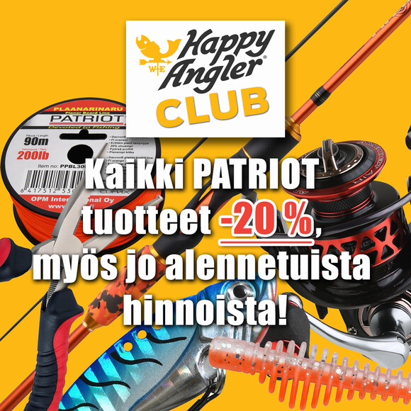 Kaikki Patriot tuotteet -20 %, myös jo alennetuista hinnoista!