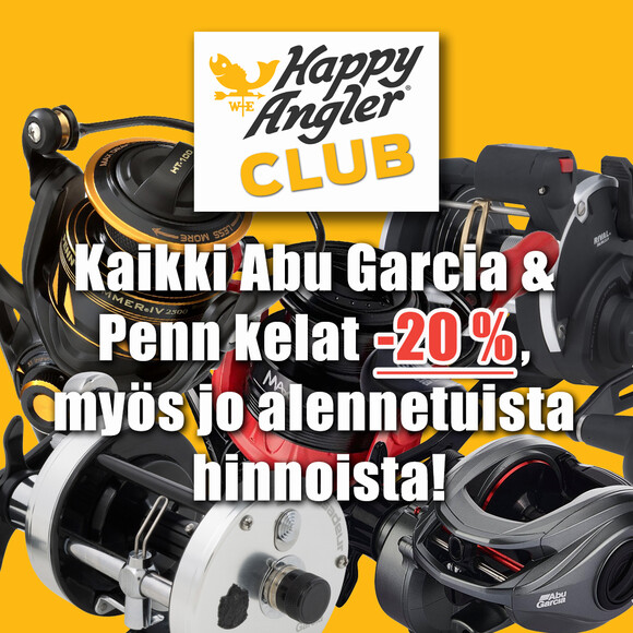 Kaikki Abu Garcia & Penn kelat -20 %, myös jo alennetuista hinnoista!