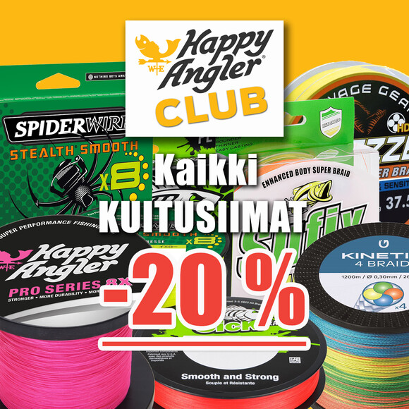 Kaikki kuitusiimat -20 %, myös jo alennetuista hinnoista!