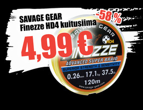 Savage Gear Finezze HD4 120 m kuitusiima