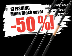 13 Fishing Muse Black vavat -50 %