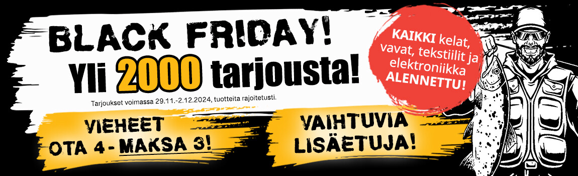 Hei Klubilainen, Black Friday jatkuu:  ✨ Vieheet OTA 4 - MAKSA 3!